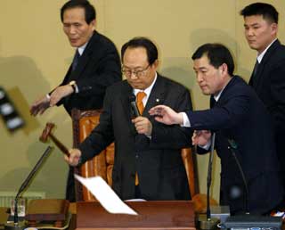 S. Korea parliament voted to impeach Roh for violating election laws