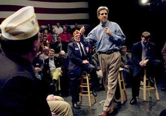 Kerry wins in Ill., defends Iraq votes