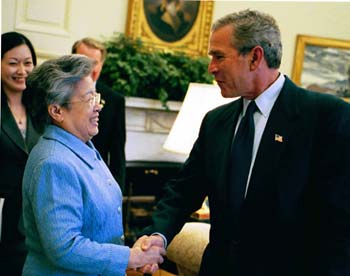 Bush holds talks with Chinese vice premier