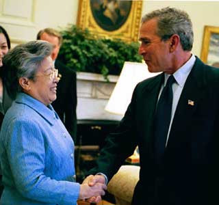 Bush meets with Chinese vice-premier
