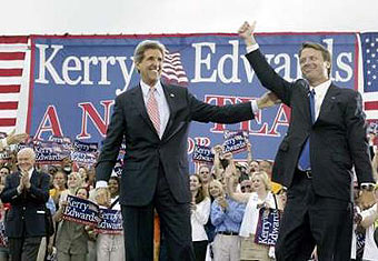 Kerry, Edwards show off the Democratic ticket