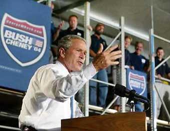 Bush presses case against gay marriage