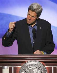 Kerry vows to strengthen U.S. military