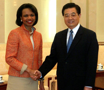 Chinese leaders meet with Rice