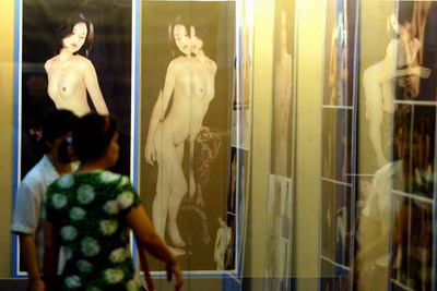 Nude art exhibition sparks controversy