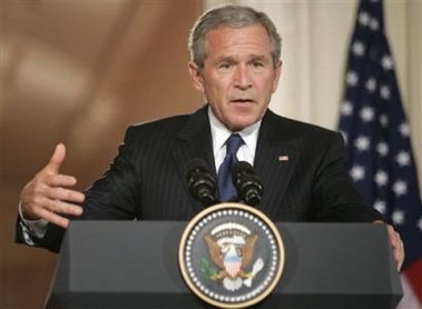 Bush rules out tax hike to fund recovery