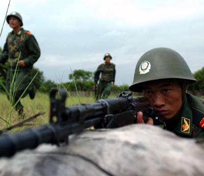 Military drill for upcoming China-ASEAN expo