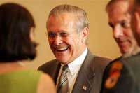 Rumsfeld in Beijing, kicking off China visit