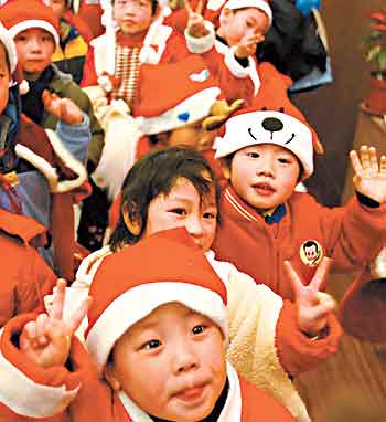 Sleigh bells ringing throughout Chinese cities