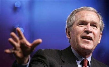 Bush's approval rating hits new low