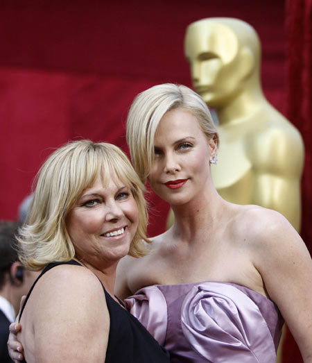 Charlize Theron arrives at the 82nd Academy Awards