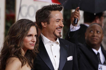 Robert Downey Jr. arrives at 67th annual Golden Globe Awards