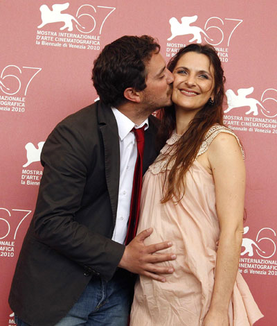 Antonia Zegers poses during 'Post mortem' red carpet at 67th Venice Film Festival