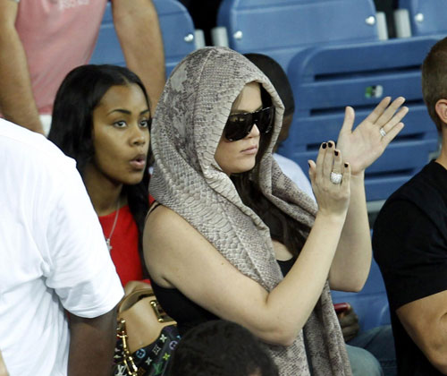 Khloe Kardashian at the FIBA Basketball World Championship game