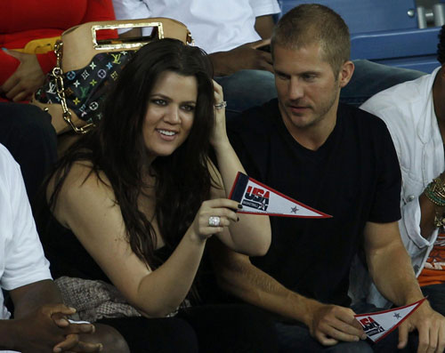 Khloe Kardashian at the FIBA Basketball World Championship game