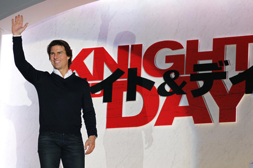 Tom Cruise and Cameron Diaz at Japan premiere of film 'Knight & Day' in Tokyo