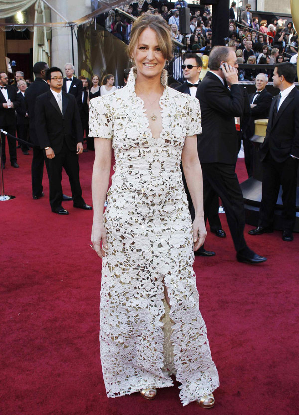 Melissa Leo arrives at the 83rd Academy Awards