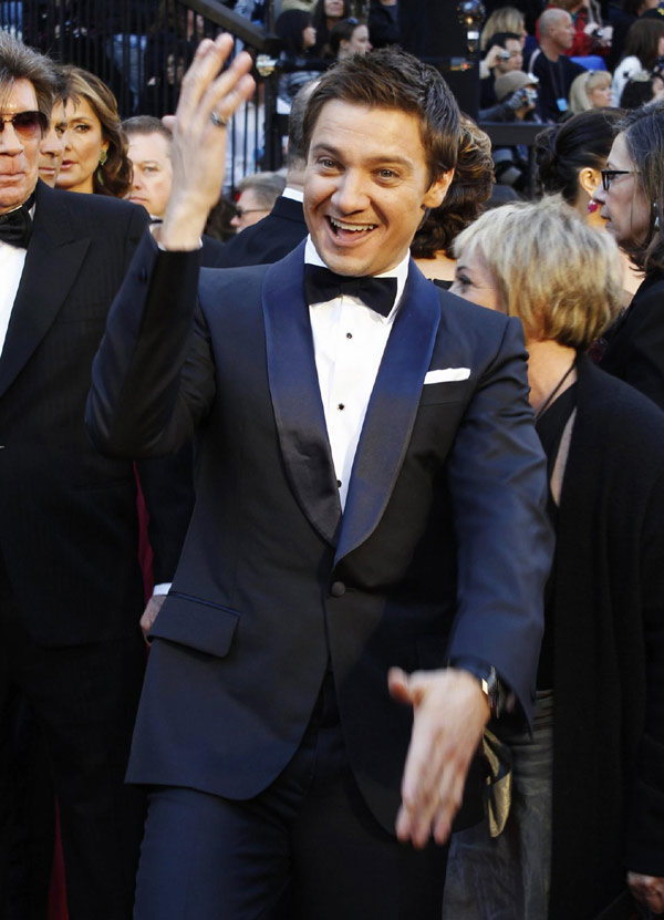 Jeremy Renner arrives at the 83rd Academy Awards