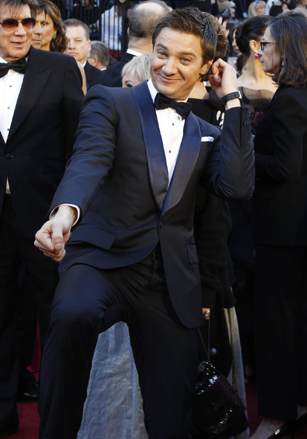 Jeremy Renner arrives at the 83rd Academy Awards