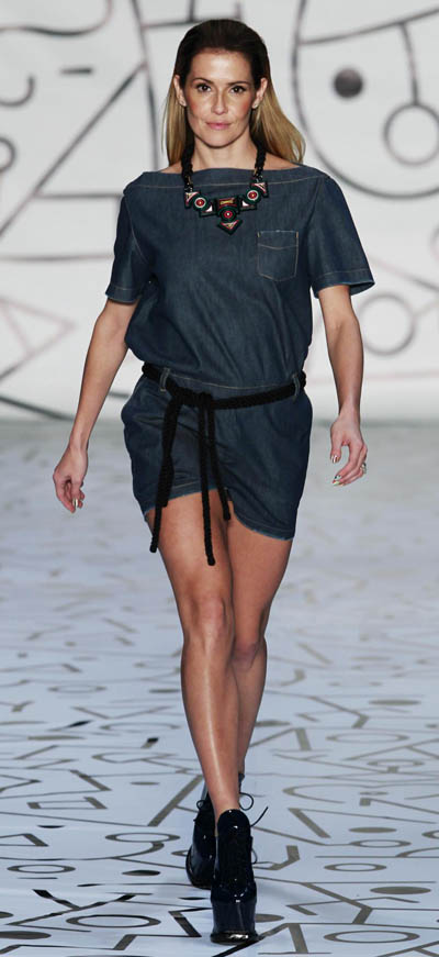 Creation from TNG's collection during Fashion Rio Summer 2012 in Rio de Janeiro