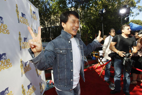Jackie Chan attends the 2010 MTV Movie Awards