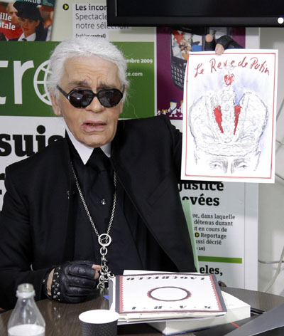 Fashionable editor Karl Lagerfeld