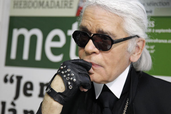 Fashionable editor Karl Lagerfeld