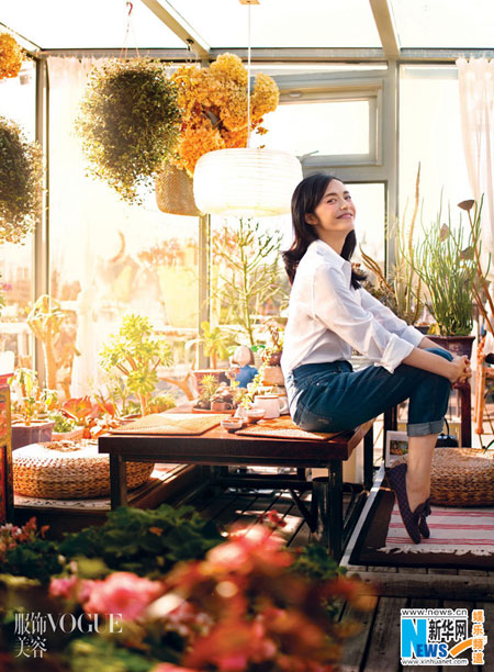 Yao Chen poses for VOGUE magazine