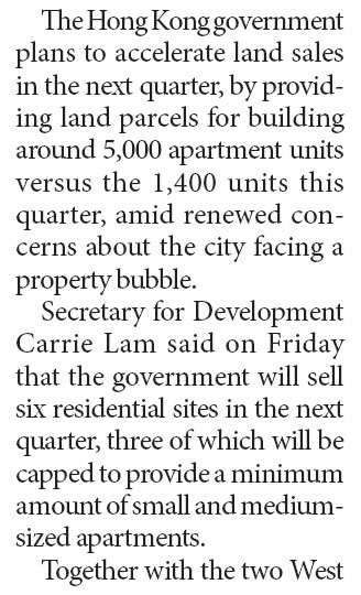 Govt to release land to fight property bubble concerns