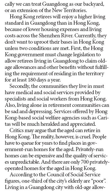 Guangdong can help solve our aging-population problem