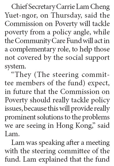 Policy angle, not handouts, to tackle poverty challenges