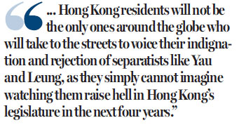 Enough is enough - separatists can't ruin Hong Kong