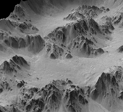 火星陨石坑展现令人惊叹的冰状地貌