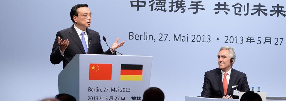 李克强在柏林出席中德工商界午宴并发表演讲