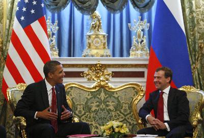 美国总统奥巴马首访俄罗斯[组图]