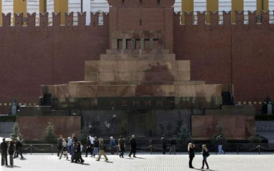 图：俄罗斯男子持枪扫射列宁墓被逮捕