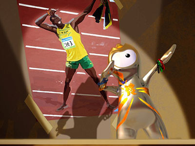 组图：伦敦奥运会吉祥物文洛克和曼德维尔身世