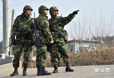 高清组图：韩美开始举行联合军事演习