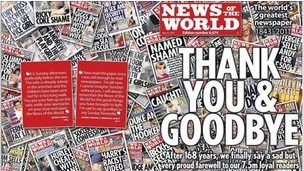 英国销量最高周末小报出版最后一期：谢谢，再见