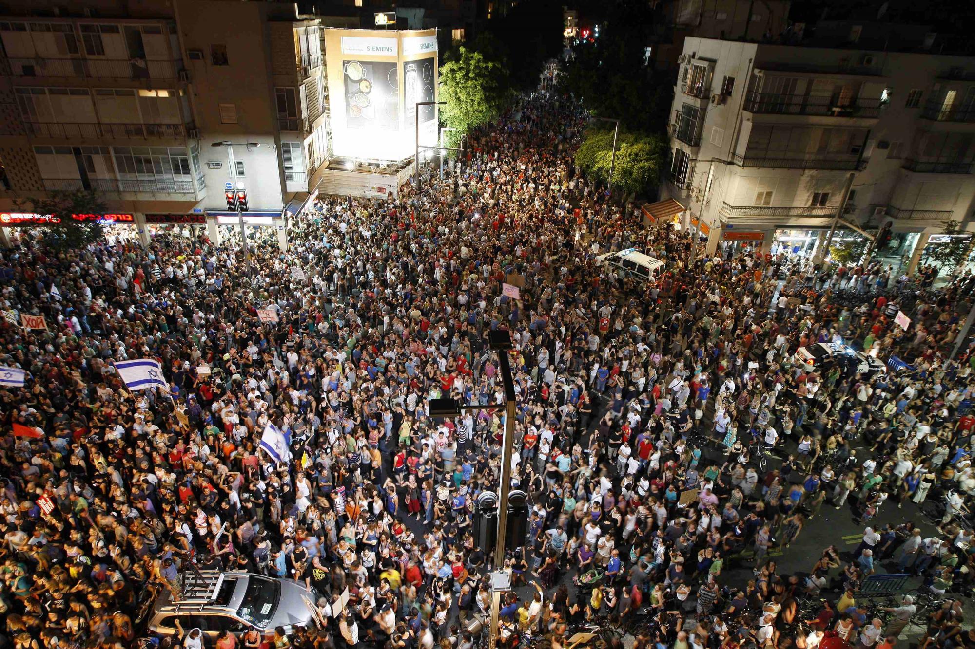 以色列27万人游行抗议高物价 政府承诺颁布解决措施
