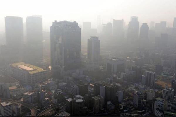 外媒：日韩多地PM2.5超标或因中国雾霾所致