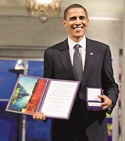 卡特暗批奥巴马违反获颁和平奖时承诺 促其落实