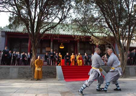 普京参观中国少林寺