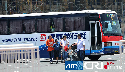 高清组图：香港旅游巴士菲律宾遭劫持