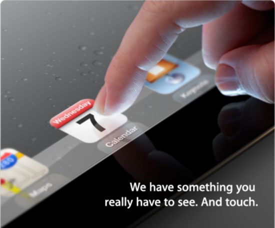 苹果7日旧金山召开发布会预计推出iPad 3