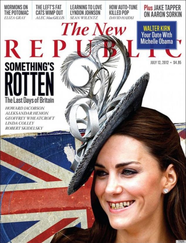美国杂志用“烂牙图”诋毁英国凯特王妃 引网友强烈不满