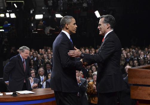 奥巴马与罗姆尼举行美国总统选举首场辩论