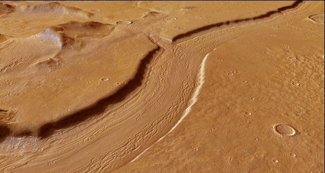 欧洲火星车发现火星“河道” 长1500千米宽7000米