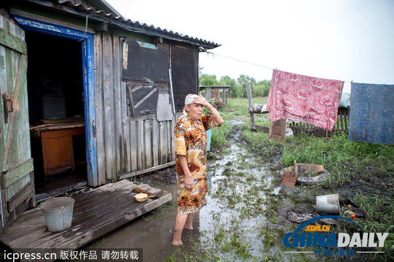 俄罗斯阿穆尔河水位上涨 城市进入紧急状态（高清组图）