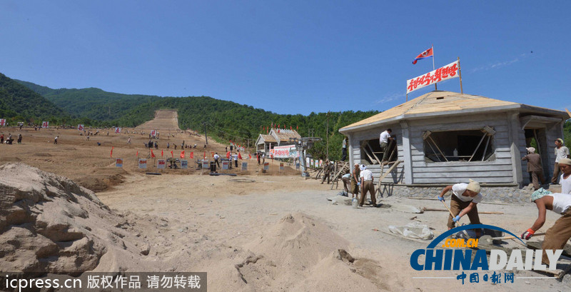 朝鲜突击建设马息岭滑雪场 响应金正恩号召